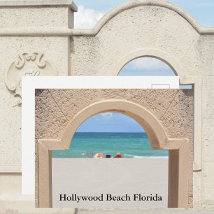 Hollywood Beach Florida Fotografisch Postkarte