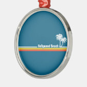 Hollywood Beach Florida Ornament Aus Metall (Links)
