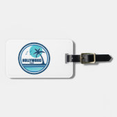 Hollywood Beach Florida Palm Tree Birds Gepäckanhänger (Vorderseite horizontal)