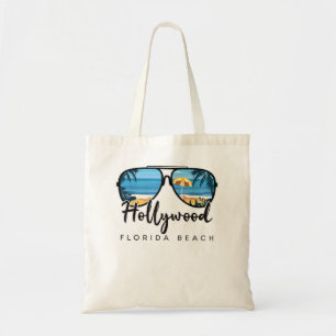 Hollywood Beach Florida Palm Tree Sonnenbrille Sou Tragetasche