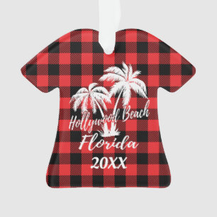Hollywood Beach Florida Palm Trees Personalisiert Ornament