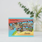 Hollywood Beach Florida Postcard Postkarte (Stehend Vorderseite)