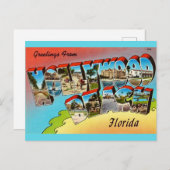 Hollywood Beach Florida Postcard Postkarte (Vorne/Hinten)