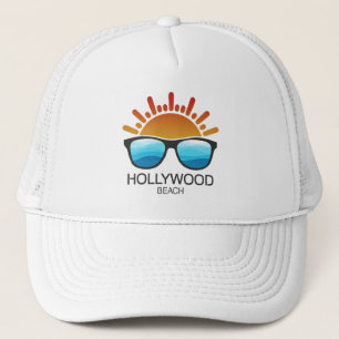 Hollywood Beach Florida Sonnenbrille Truckerkappe