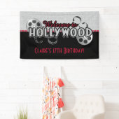 Hollywood Birthday Party Banner (Insitu)