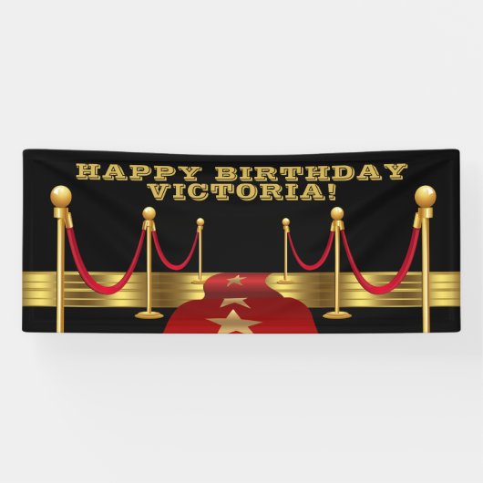 Hollywood Birthday Party Banners Banner (Horizontal)