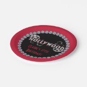 Hollywood Birthday Party Teller (Schrägansicht)