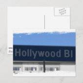 Hollywood Blvd Postkarte (Vorne/Hinten)