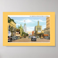 Hollywood Blvd. Vintage Postkarte