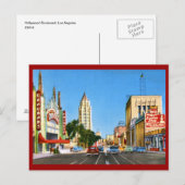 Hollywood Boulevard, Los Angeles Vintag Postkarte (Vorne/Hinten)