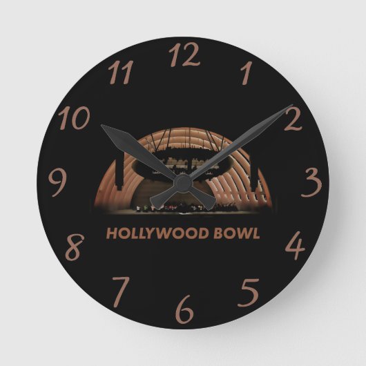 Hollywood Bowl Runde Wanduhr (Vorderseite)