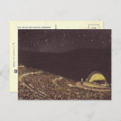 Hollywood Bowl Wedding Escort Card Postkarte (Vorne/Hinten)