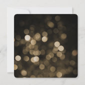 Hollywood Brautparty aus Gold und Black Glamour Einladung (Rückseite)