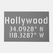 Hollywood Breitengrad Fußmatte (Vorderseite)