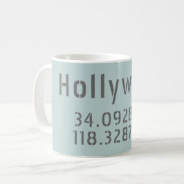 Hollywood Breitengrad Kaffeetasse
