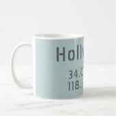 Hollywood Breitengrad Kaffeetasse (Links)