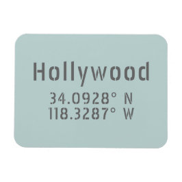 Hollywood Breitengrad Magnet