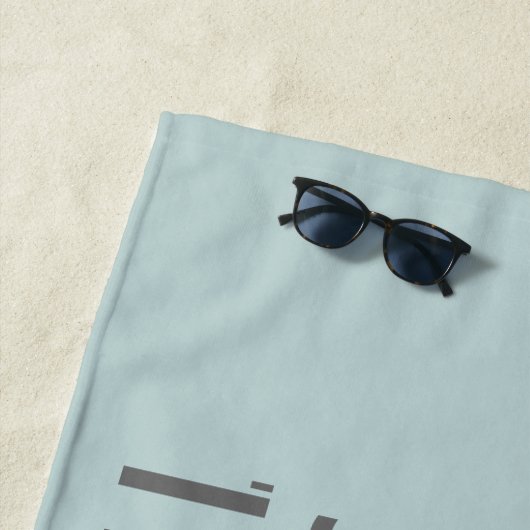 Hollywood Breitengrad Strandtuch (Beispiel)