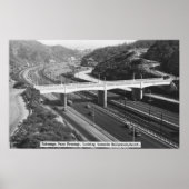 Hollywood, CA Cahuenga Pass Freeway View Poster (Vorne)