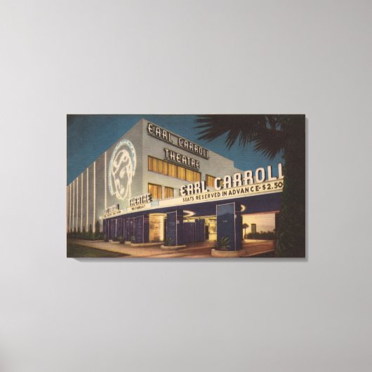 Hollywood, CA - "Ein schwuler Nachtspot" Leinwanddruck (Vorderseite)