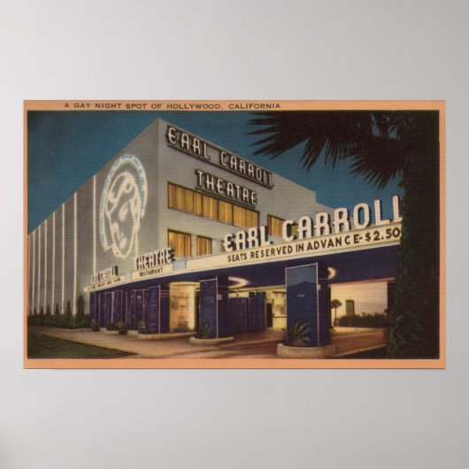 Hollywood, CA - "Ein schwuler Nachtspot" Poster (Vorne)