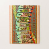 Hollywood CA Greeting Puzzle (Vertikal)