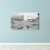 Hollywood, CA View of Radio City und NBC Studios Leinwanddruck (Insitu (Holzboden))