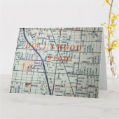 Hollywood, CA Vintag Map Karte (Gelbe Blume)