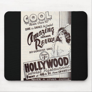 Hollywood Cabaret Restaurant und Bar der 30er Jahr Mousepad
