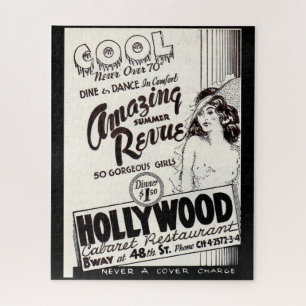 Hollywood Cabaret Restaurant und Bar der 30er Jahr Puzzle