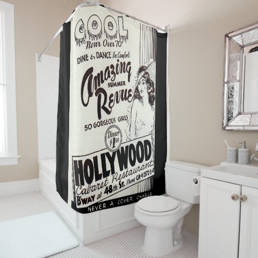 Hollywood Cabaret Restaurant und Duschvorhang (Beispiel)