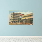 Hollywood, CAColumbia Square, KNX Broadcasting Leinwanddruck (Insitu (Holzboden))