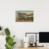 Hollywood, CAColumbia Square, KNX Broadcasting Poster (Heimbüro)