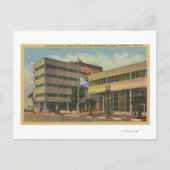 Hollywood, CAColumbia Square, KNX Broadcasting Postkarte (Vorderseite)
