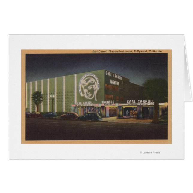 Hollywood, CAEarl Carroll Theater & Restaurant (Vorderseite (Horizontal))
