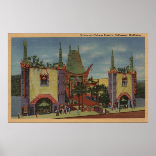 Hollywood, CAGraumans Chinesische Theateransicht Poster (Vorne)