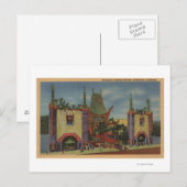 Hollywood, CAGraumans Chinesische Theateransicht Postkarte (Vorne/Hinten)