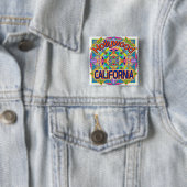 Hollywood CALIFORNIA Happy Button (Beispiel)