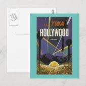 HOLLYWOOD      CALIFORNIAVinage travel Postkarte (Vorne/Hinten)