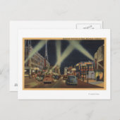 Hollywood, CANight View von Hollywood Blvd. Postkarte (Vorne/Hinten)
