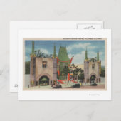Hollywood, CAView von Graumans Chinesischem Theate Postkarte (Vorne/Hinten)