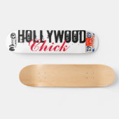 HOLLYWOOD CHICK Skateboard, 7¾ Zoll Deck Skateboard (Horizontal)