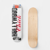 HOLLYWOOD CHICK Skateboard, 7¾ Zoll Deck Skateboard (Vorderseite)