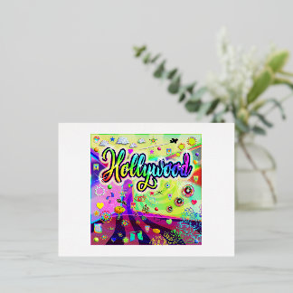 Hollywood Cool Energy Postcard Folien Feiertagspostkarte