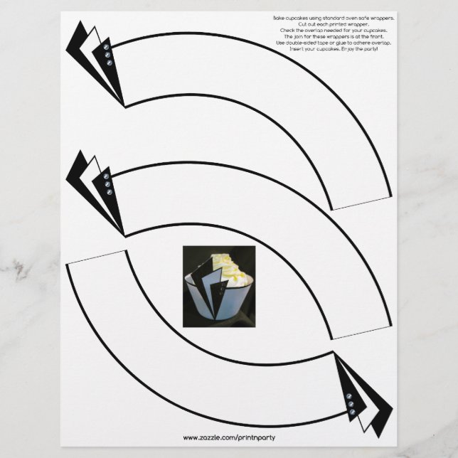 "Hollywood" Cupcake Wraps (Vorderseite)