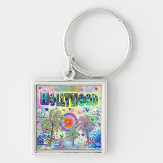 Hollywood Deep Dream Schlüsselanhänger (Vorne)
