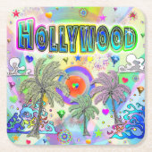 Hollywood Deep Dream Untersetzer (Vorderseite)