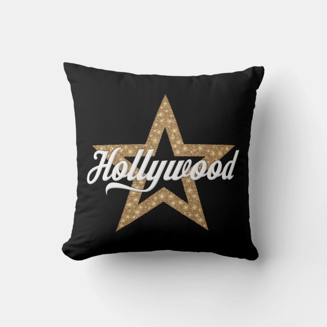 Hollywood-Drehbuch mit der Drehpille Star (White T Kissen (Vorderseite)