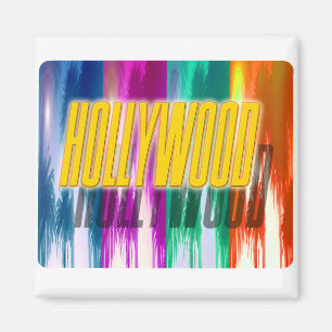 "Hollywood" farbenfrohe Palms Magnet