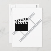 Hollywood-Filmklapper Postkarte (Vorne/Hinten)